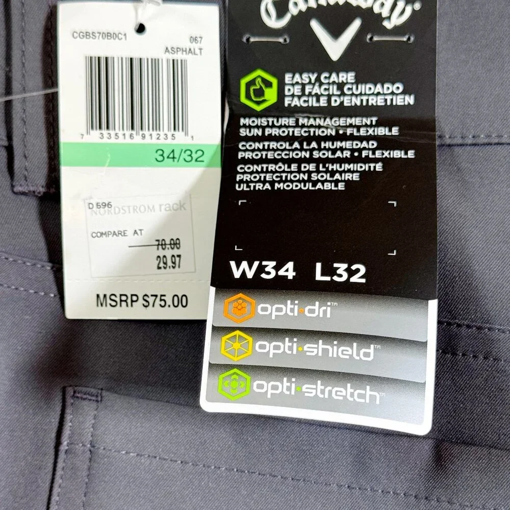 {Brand New} Callaway Golf Pants - Flat Front - Picture 6 of 6